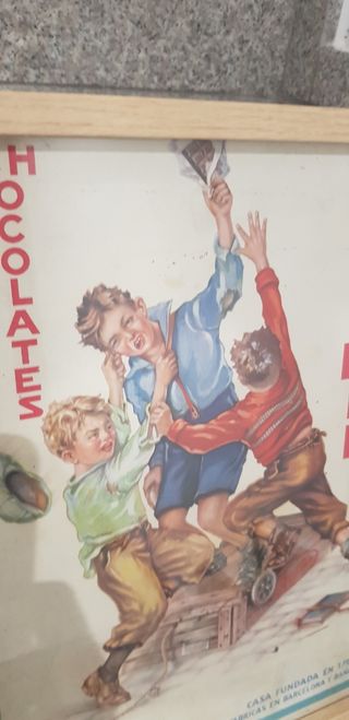 Cartel publicitario Amatller chocolate