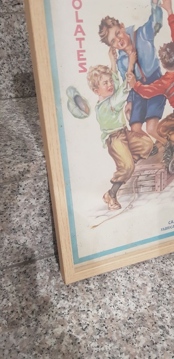 Cartel publicitario Amatller chocolate