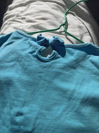 Camiseta Zara Girls turquesa