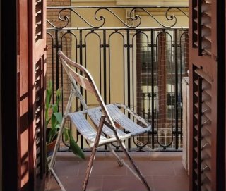 4 Sillas plegables. Metal. Vintage.