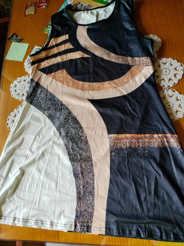 Vestito nero e beige XXL