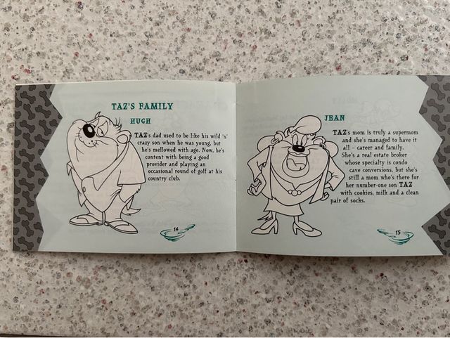 Manual Taz-Mania Game Boy