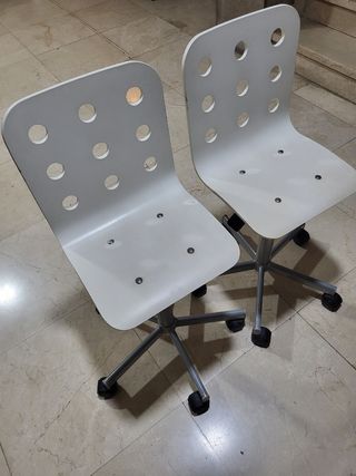 2 Sillas escritorio infantiles blanco