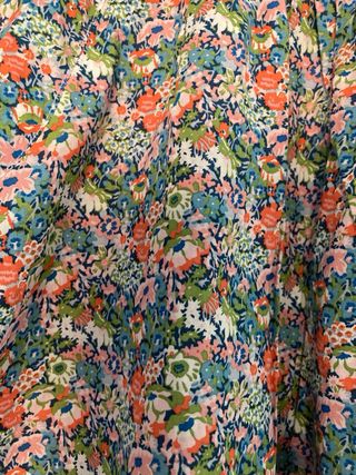 Falda Blanco XL estampada flores