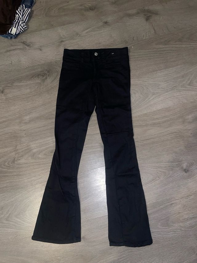 Vaqueros campana negros