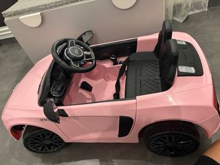 Coche eléctrico infantil Audi R8 rosa 12v