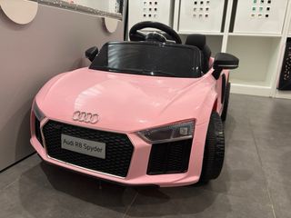Coche eléctrico infantil Audi R8 rosa 12v