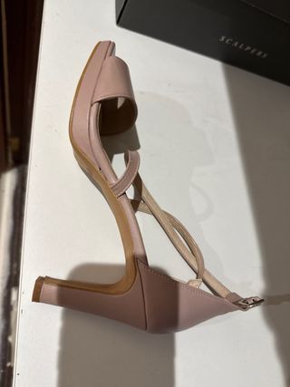 Sandalias Miaoes Piel Rosa Nude 39