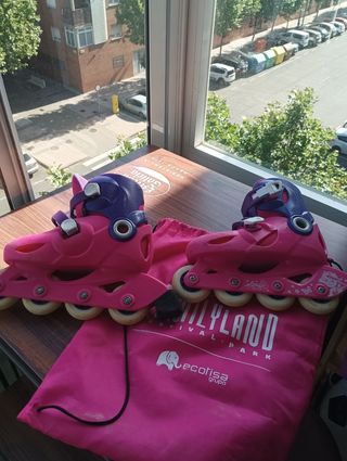 Patines niña - Rosa y Morado