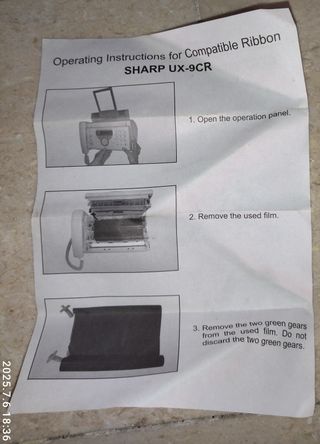Rotolo pellicola fax Sharp UX-9CR/FO-9CR