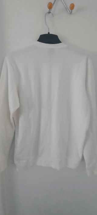 Sudadera Adidas blanca hombre