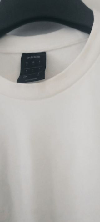 Sudadera Adidas blanca hombre