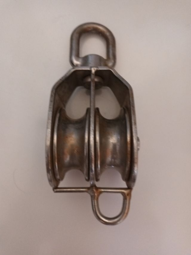 Polea doble acero inoxidable