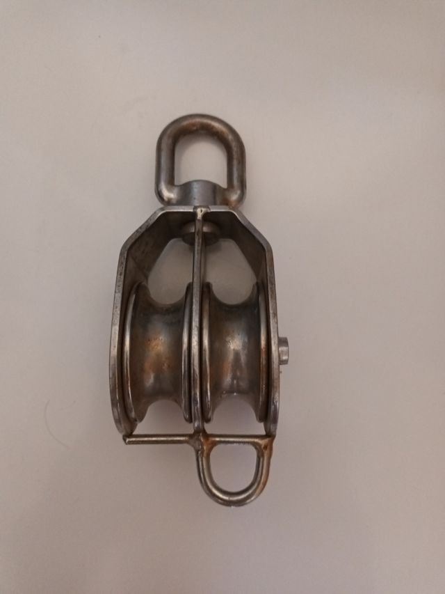 Polea doble acero inoxidable