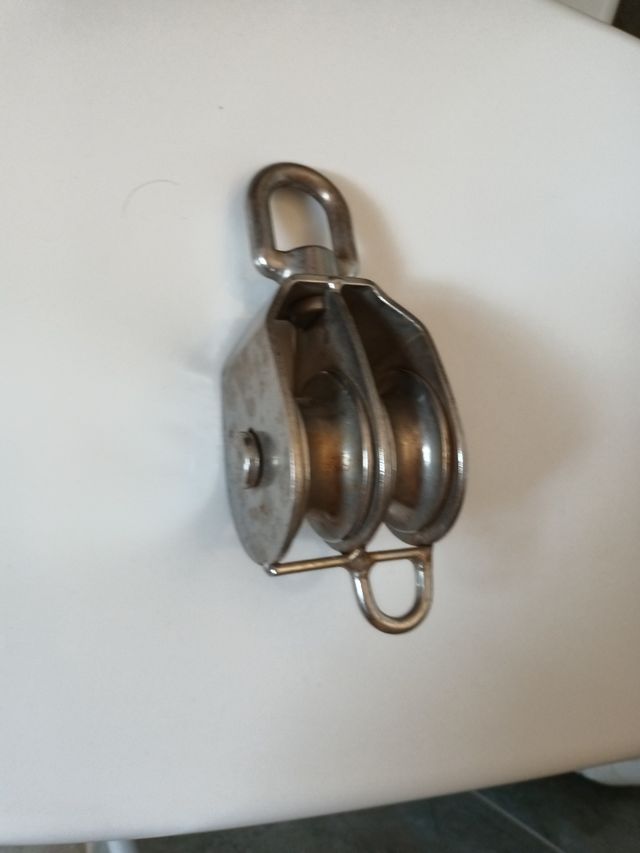 Polea doble acero inoxidable