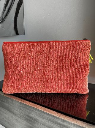 Bolso Zara-Monedero Bordado Mostacilla