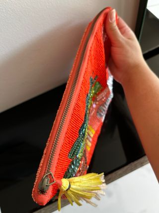 Bolso Zara-Monedero Bordado Mostacilla