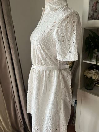 Vestido Zara blanco 