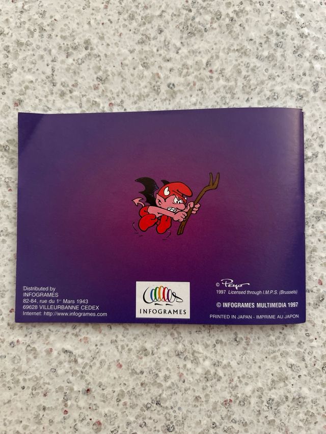 Manual juego Game Boy Los Pitufos