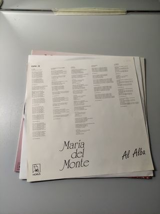 María del Monte - Álbum Al Alba