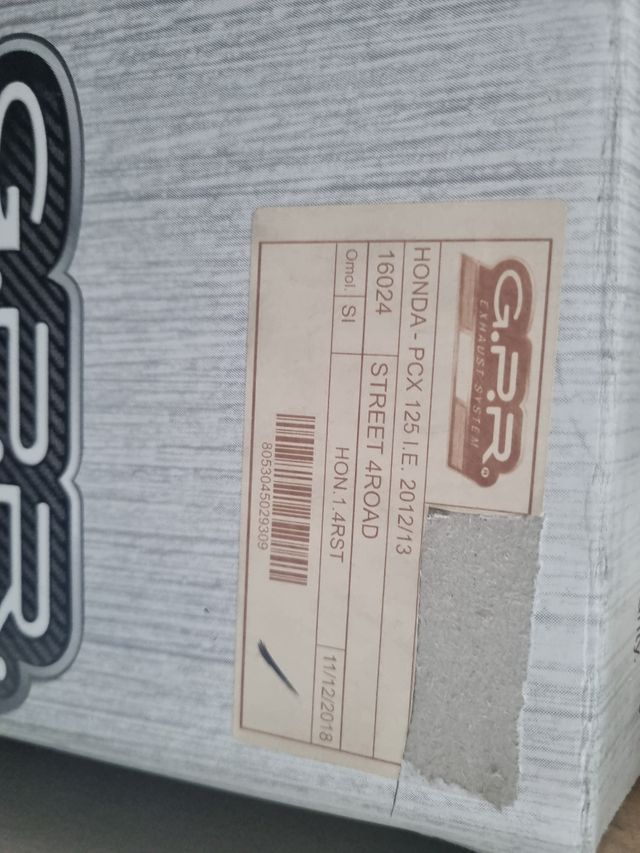 PCX 125 2012-2013 escape gpr