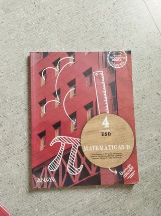 Libros matemáticas 4 eso. Se venden los 3 juntos.