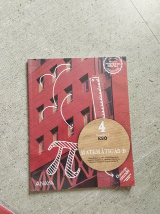 Libros matemáticas 4 eso. Se venden los 3 juntos.