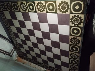 Tablero mesa mosaico/ ajedrez vintage