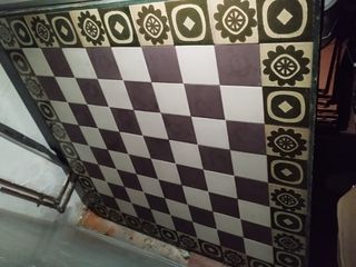 Tablero mesa mosaico/ ajedrez vintage