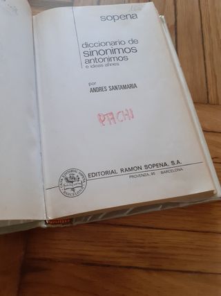 Diccionario de sinónimos antónimos e ideas