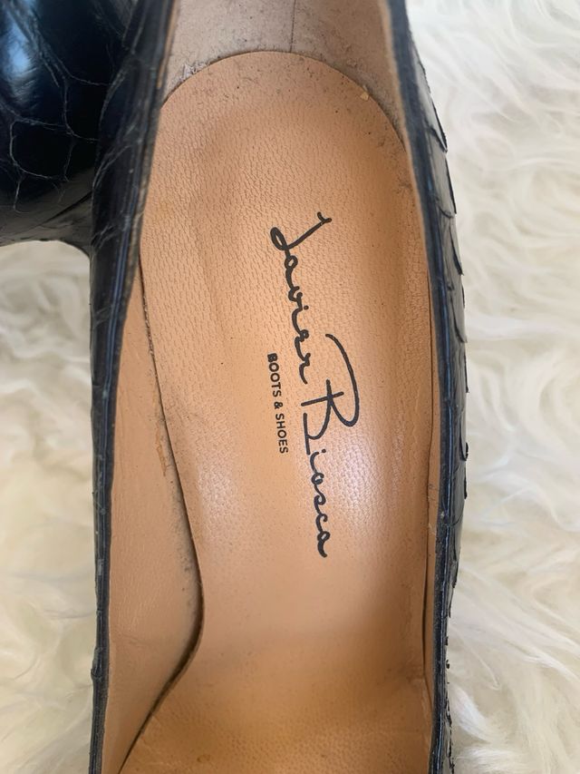 Zapato Sendra tacón alto. Piel de Phyton