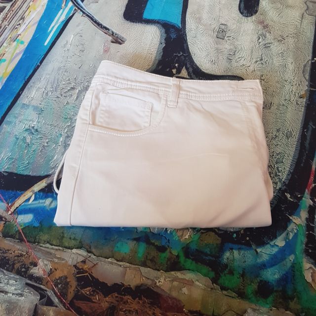 Pantalones blancos Zendra c/cordones