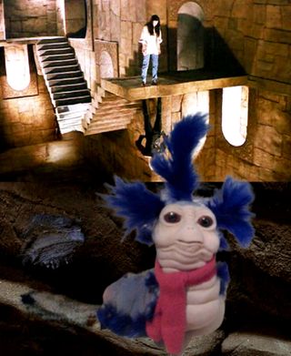 Figura Gusano Dentro del Laberinto. Froud Bowie