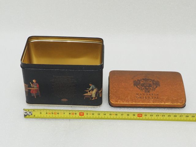 LOTE dos Cajas metálicas vintage Infusiones