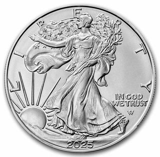 Moneda plata pura 1 oz AMERICAN EAGLE 2025