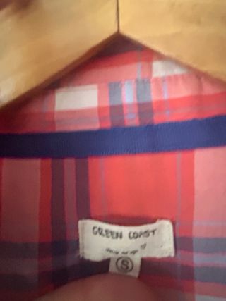 Camisa cuadros rojo T-S