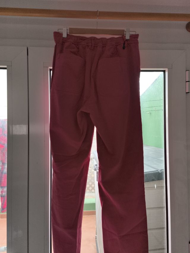 Pantalón Massimo Dutti rojo