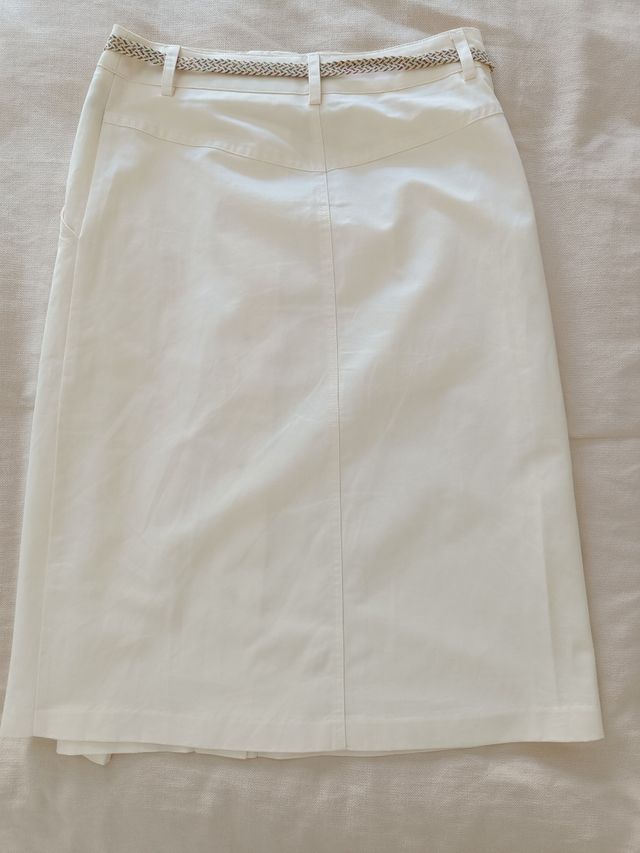 Falda Scotch & Soda blanca talla S