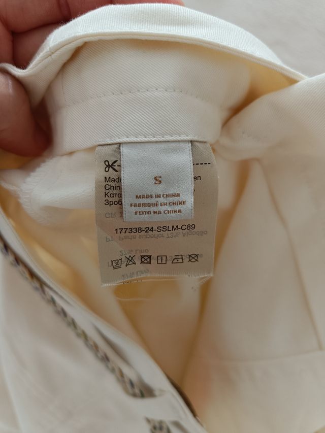 Falda Scotch & Soda blanca talla S