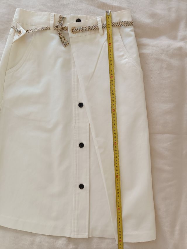 Falda Scotch & Soda blanca talla S