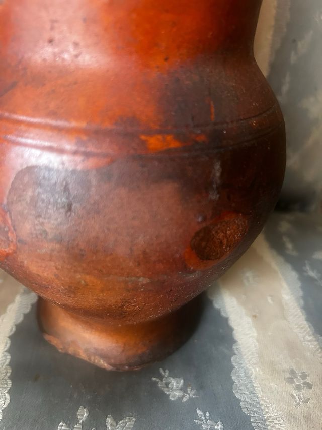 Antica brocca in terracotta da 24 cm