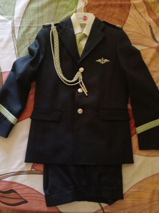 Traje comunión niño 150cm - azul marino /Verde.