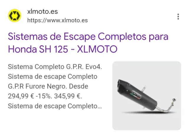 Escape GPR Honda SH 125 (00-04)