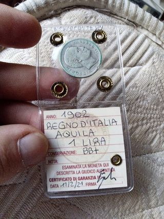 1 Lira 1902 Regno Italia - Aquila