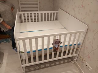 2 cunas gemelares + adaptador