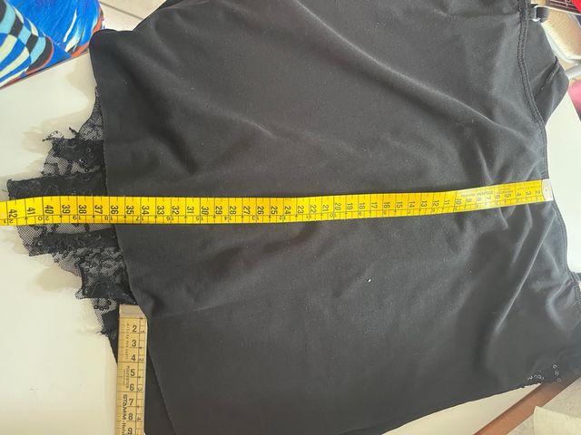 Top nero pizzo - tg S