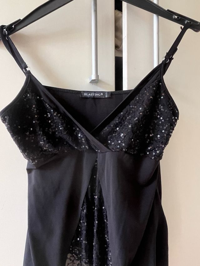 Top nero pizzo - tg S