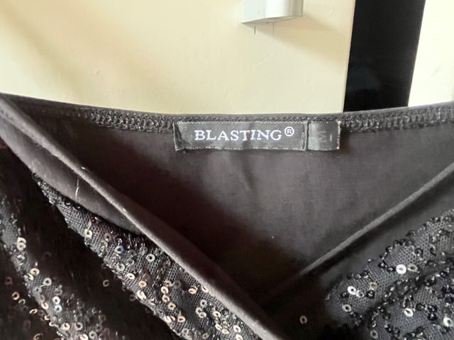 Top nero pizzo - tg S