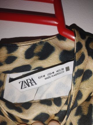 Vestido Zara estampado leopardo