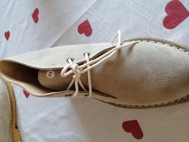 Polacchine scamosciate beige 37